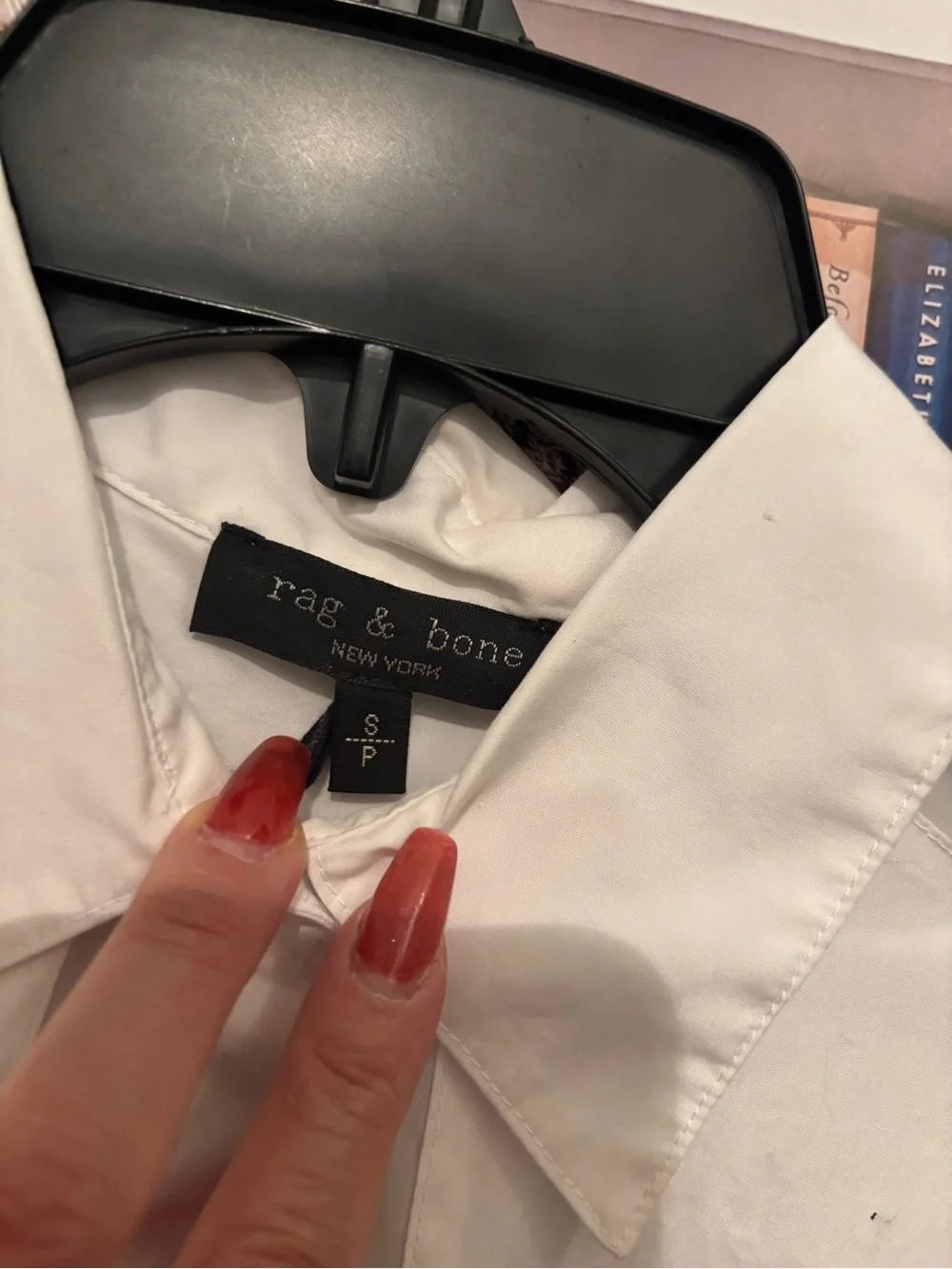 Rag & Bone cropped shirt with sheer paneling - Picture 4 of 4